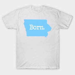 Iowa Born IA Blue T-Shirt